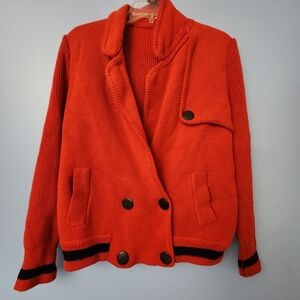 Thick Korean Varsity Style Cardigan